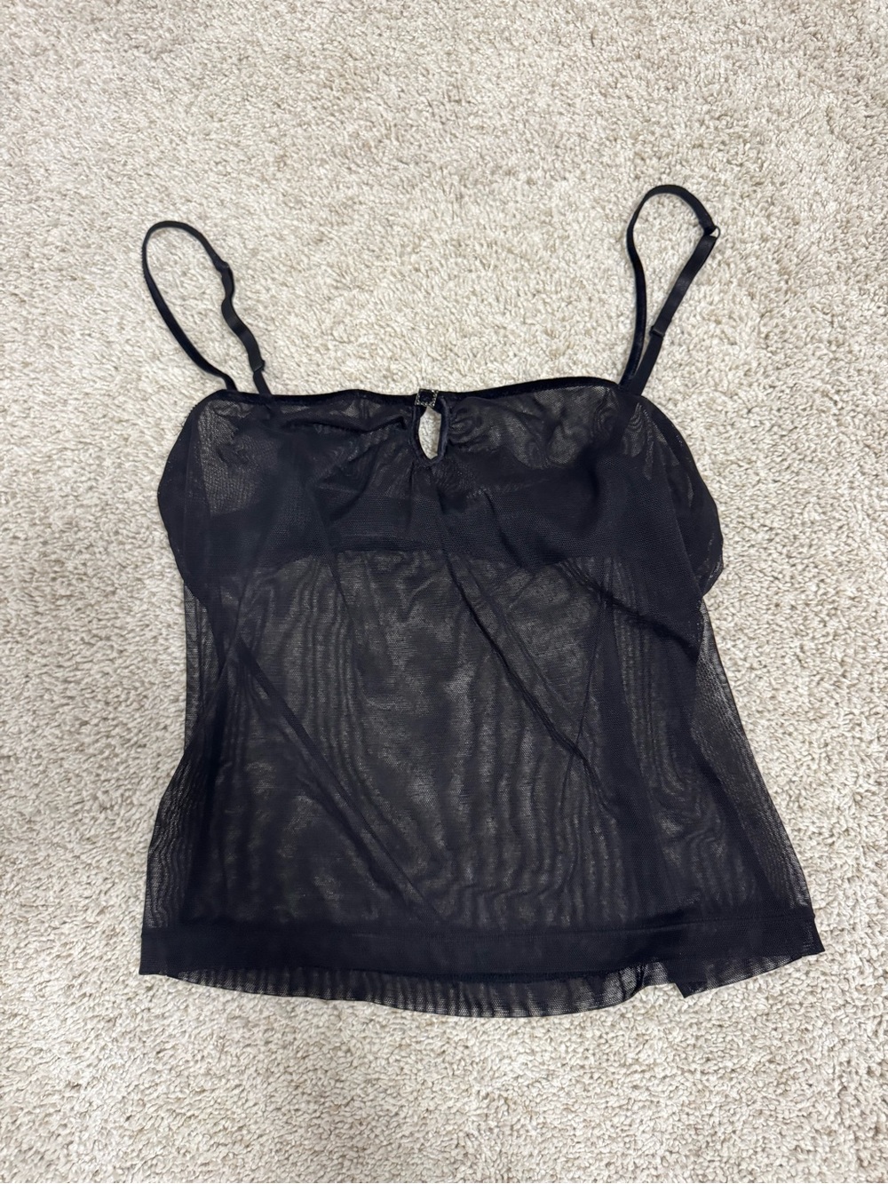 La Senza Vintage Sheer Mesh Cami Tank Top